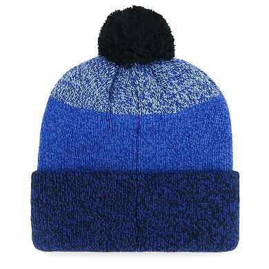 Men's '47 Royal Chicago Cubs Darkfreeze Cuffed Knit Hat with Pom