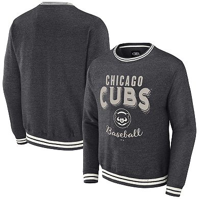 Men's Darius Rucker Collection by Fanatics  Heather Charcoal Chicago Cubs Vintage Pullover Sweatshirt