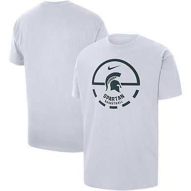 Men's Nike White Michigan State Spartans Free Throw Basketball T-Shirt