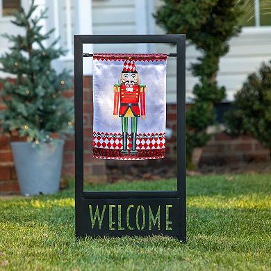 Evergreen Enterprises Christmas Nutcracker Lustre Garden Flag