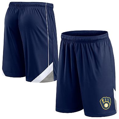 Men's Fanatics Branded Navy Milwaukee Brewers Slice Shorts