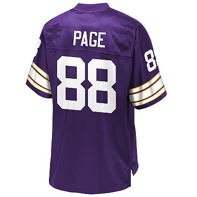 Men's NFL Pro Line Alan Page Purple Minnesota Vikings Retired Player Replica Jersey