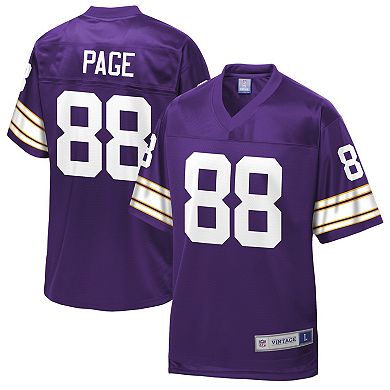 Men's NFL Pro Line Alan Page Purple Minnesota Vikings Retired Player Replica Jersey
