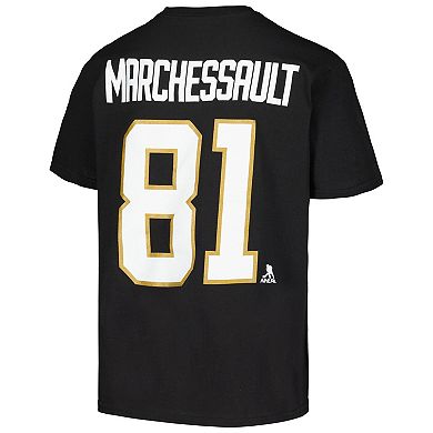 Youth Jonathan Marchessault Black Vegas Golden Knights Player Name & Number T-Shirt
