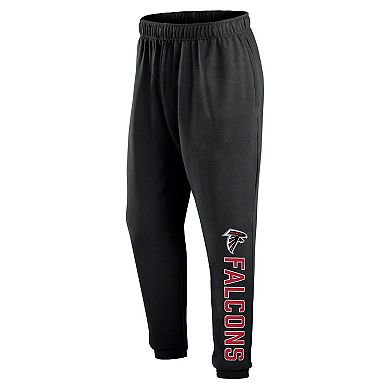 Men's Fanatics Branded Black Atlanta Falcons Chop Block Fleece Sweatpants