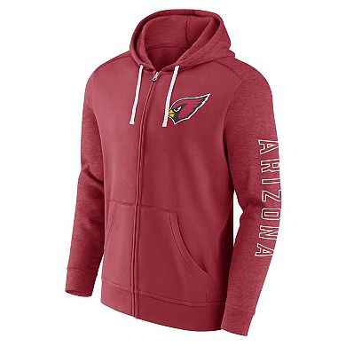 Men's Fanatics Branded Cardinal Arizona Cardinals Offensive Lineup Hoodie Full-Zip Jacket