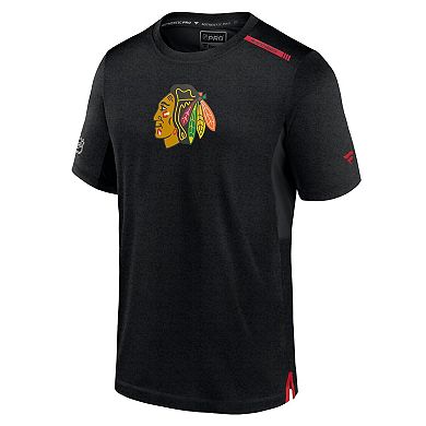 Men's Fanatics Branded  Black Chicago Blackhawks Authentic Pro Performance T-Shirt