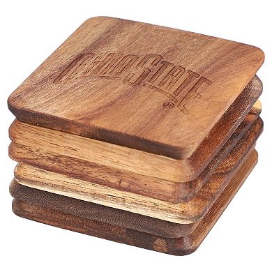 The Memory Company Ohio State Buckeyes 6-Pack Acacia Wood Coaster Set