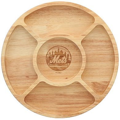 The Memory Company New York Mets Wood Chip & Dip Serving Tray