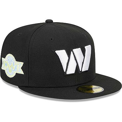 Men's New Era Black Washington Commanders Multi 59FIFTY Fitted Hat