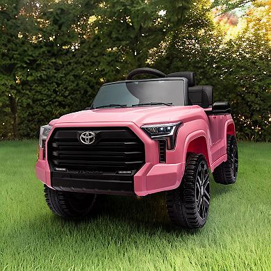 F.c Design 12v Electric Ride-on Toy - Licensed Toyota Tundra Pickup For Kids 2.4g Remote Control