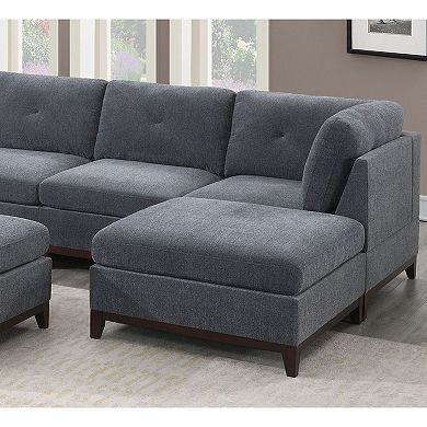 F.c Design 9pc Set Living Room Furniture Corner Sectional Couch Chenille Fabric Modular Sofa