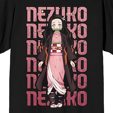 Men's Demon Slayer Nezuko Repeat Graphic Tee