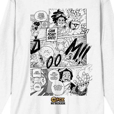 Men's Clock Striker Manga Page Gum Long Sleeve