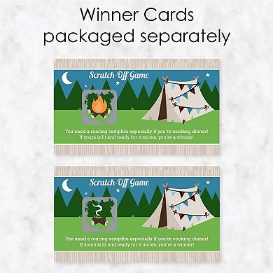 Big Dot Of Happiness Happy Camper Camping Baby Shower & Birthday Game Scratch Off Cards 22 Ct