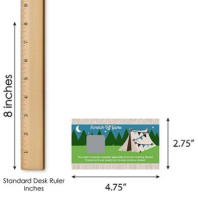 Big Dot Of Happiness Happy Camper Camping Baby Shower & Birthday Game Scratch Off Cards 22 Ct