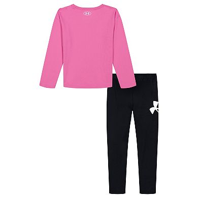 Baby & Toddler Girl Under Armour UA Long Sleeve Crewneck Shirt & Leggings Set