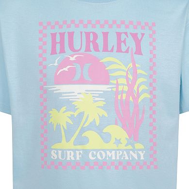 Girls 7-16 Hurley Sea Check Boxy T-shirt