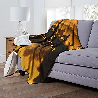 Yellowstone Wild Horses Silk Touch Sherpa Blanket