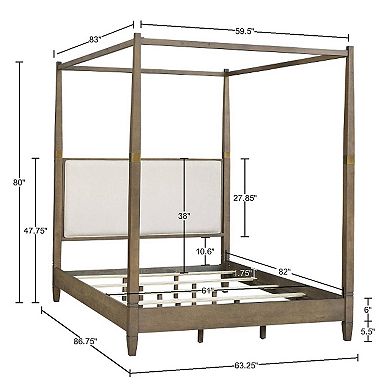 Madison Park Cheshire Canopy Bed Queen