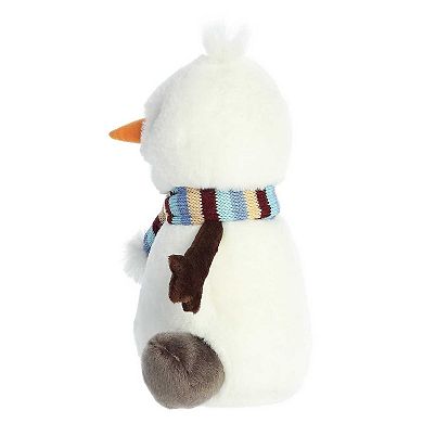 Aurora Medium White Holiday Land of Lils 10" Wren Snowman Festive Stuffed Animal