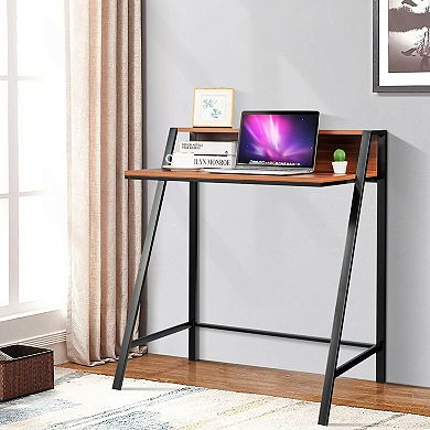 2 Tier Computer Desk PC Laptop Table Study Writing Home Office Workstation New