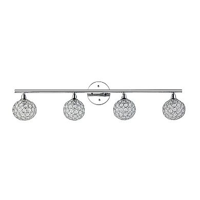 Maeve Iron/Glass Contemporary Glam LED Vanity Light