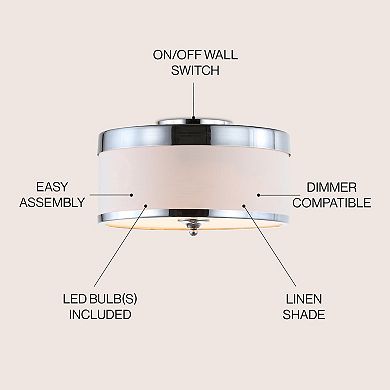 David Metal LED Flush Mount