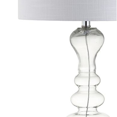 Madeline Curved Glass Led Table Lamp