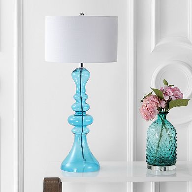 Madeline Curved Glass Led Table Lamp