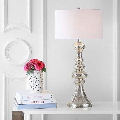 Madeline Curved Glass Led Table Lamp