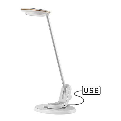Dixon Aluminum Contemporary Minimalist Adjustable Dimmable Usb Charging Led Task Lamp