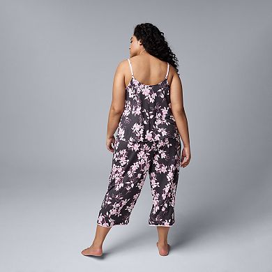Plus Size Simply Vera Vera Wang 2-pc. Tank Top & Culotte Pajama Set
