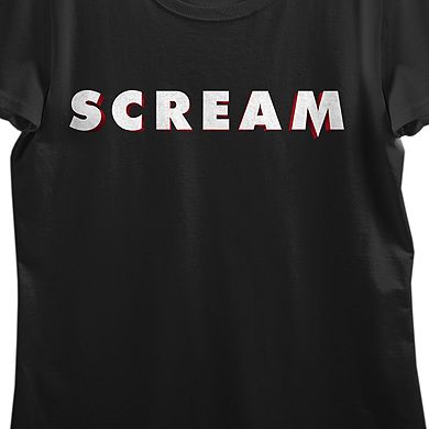 Juniors' Scream Logo Graphic Tee