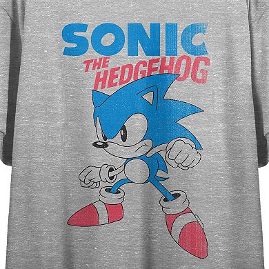 Juniors' Sonic The Hedgehog Classic Graphic Tee