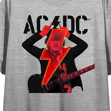 Juniors' AC/DC Angus Young Thunderbolt Graphic Tee