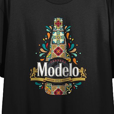 Juniors' Modelo Latin Composed Art Graphic Tee