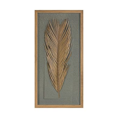 Melrose Faux Dried Palm Frame Wall Decor 2-piece Set