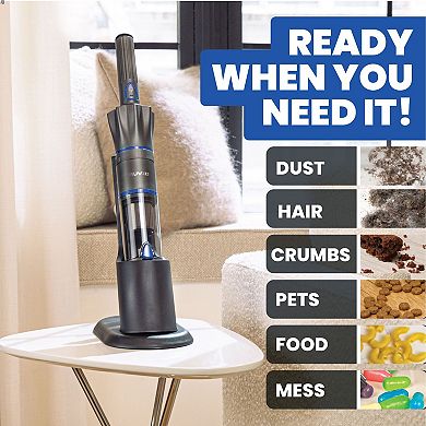 Ruvio Pro 17 in. Cordless Portable Double HEPA Filtration Rechargeable Handheld Vacuum Stick