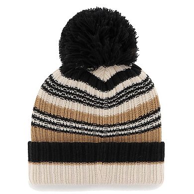 Women's '47 Natural Tennessee Titans Barista Cuffed Knit Hat with Pom