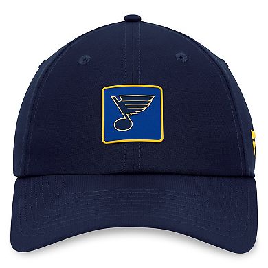 Men's Fanatics Branded  Navy St. Louis Blues Authentic Pro Rink Adjustable Hat