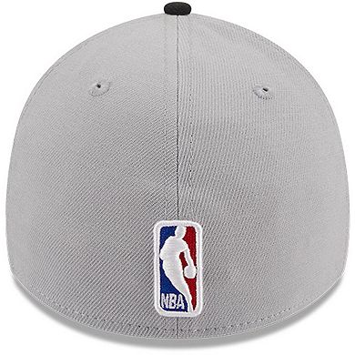 Men's New Era Gray/Black San Antonio Spurs Tip-Off Two-Tone 39THIRTY Flex Hat