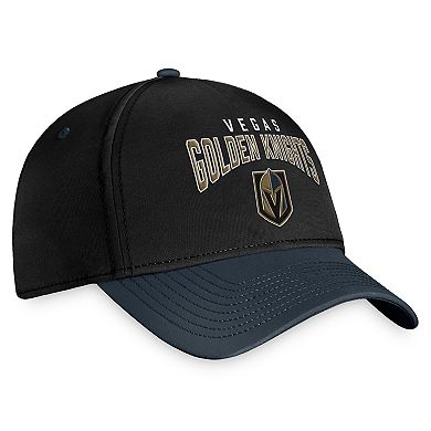 Men's Fanatics Branded Black/Charcoal Vegas Golden Knights Fundamental 2-Tone Flex Hat