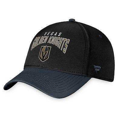 Men's Fanatics Branded Black/Charcoal Vegas Golden Knights Fundamental 2-Tone Flex Hat