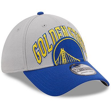 Men's New Era Gray/Royal Golden State Warriors Tip-Off Two-Tone 39THIRTY Flex Hat