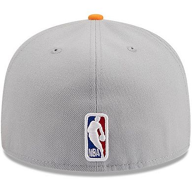 Men's New Era Gray/Orange Phoenix Suns Tip-Off Two-Tone 59FIFTY Fitted Hat