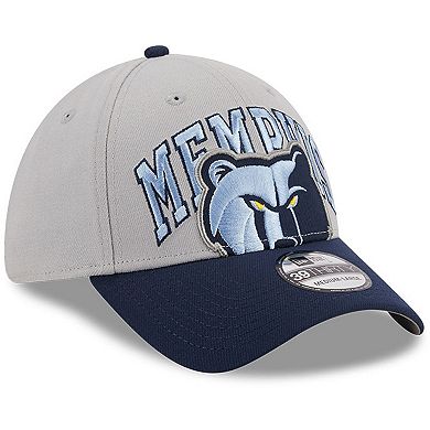 Men's New Era Gray/Navy Memphis Grizzlies Tip-Off Two-Tone 39THIRTY Flex Hat