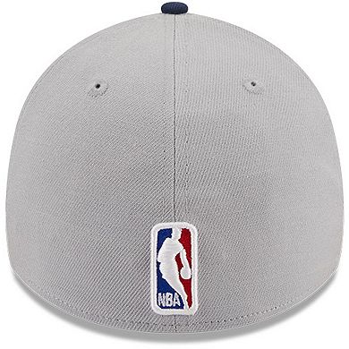 Men's New Era Gray/Navy Memphis Grizzlies Tip-Off Two-Tone 39THIRTY Flex Hat