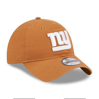 Men's New Era  Brown New York Giants  Main Core Classic 2.0 9TWENTY Adjustable Hat