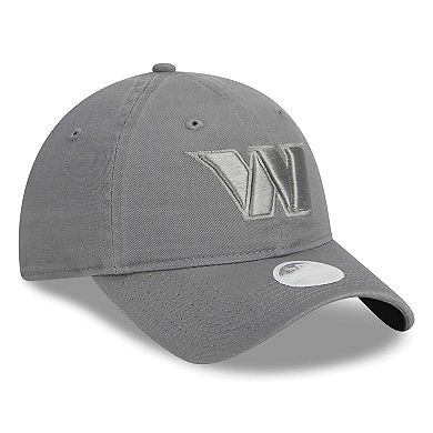 Women's New Era Gray Washington Commanders Color Pack 9TWENTY Adjustable Hat